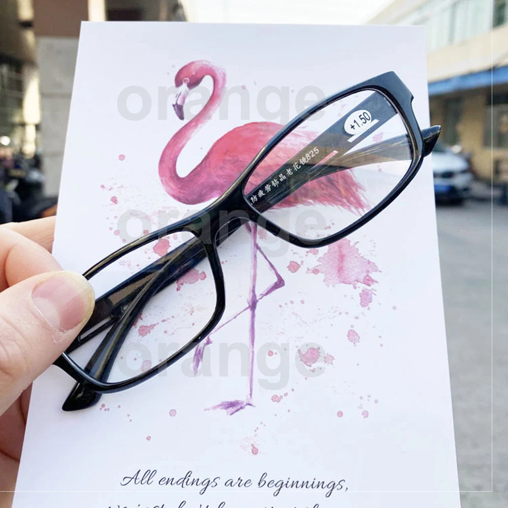 Retro Orange Reading Glasses for Men & Women