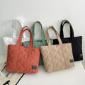 Large Capacity Nylon Women's Shoulder Bags Casual Trendy Thread