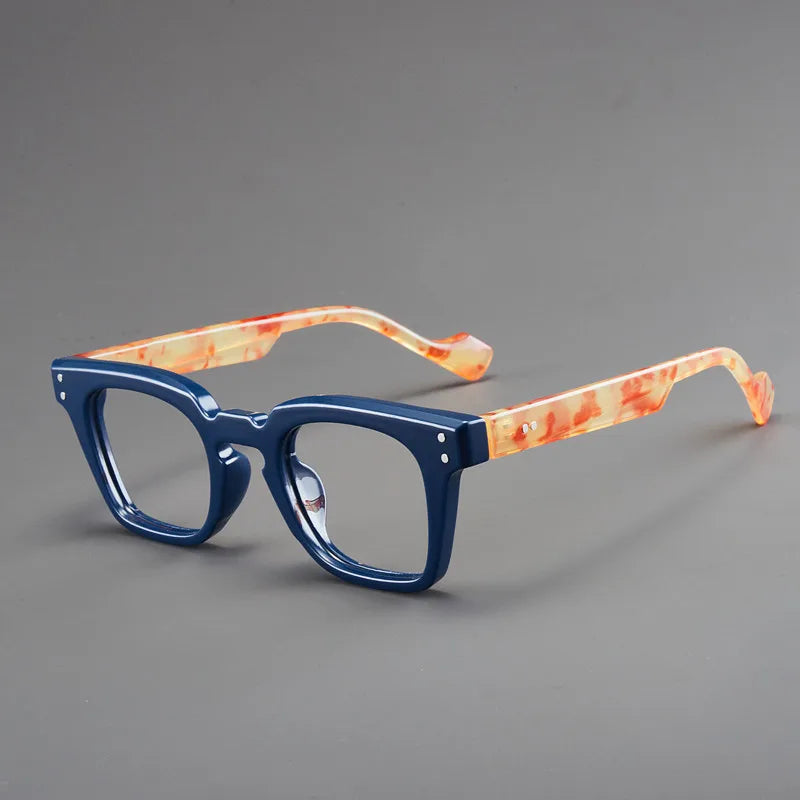 Retro Square Reading Glasses - Anti Blue Light
