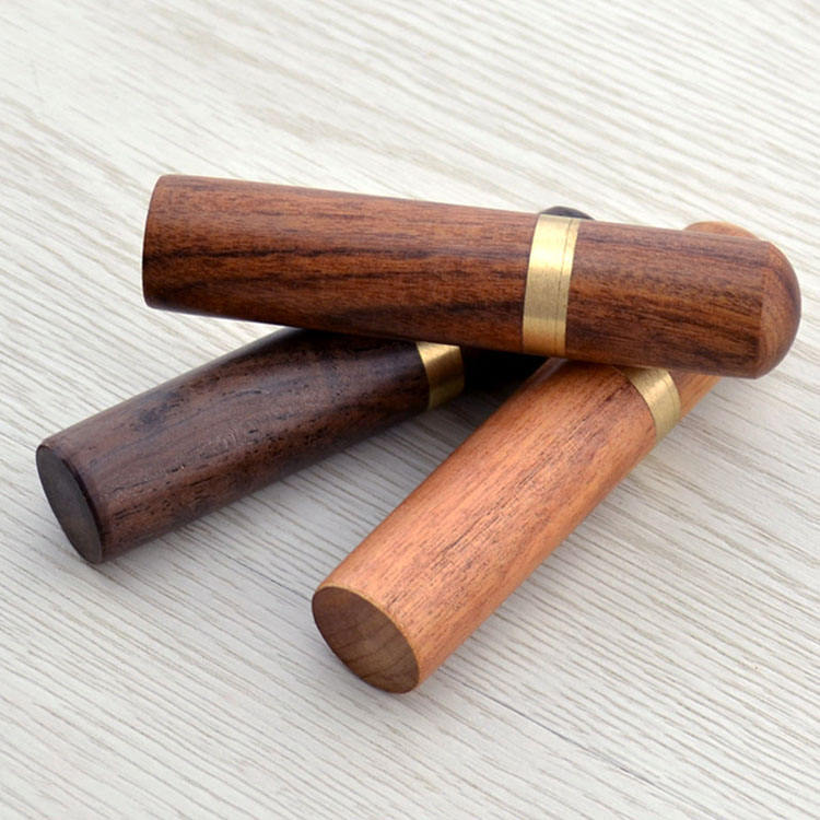 Durable Wood & Leather Knitting Needle Case