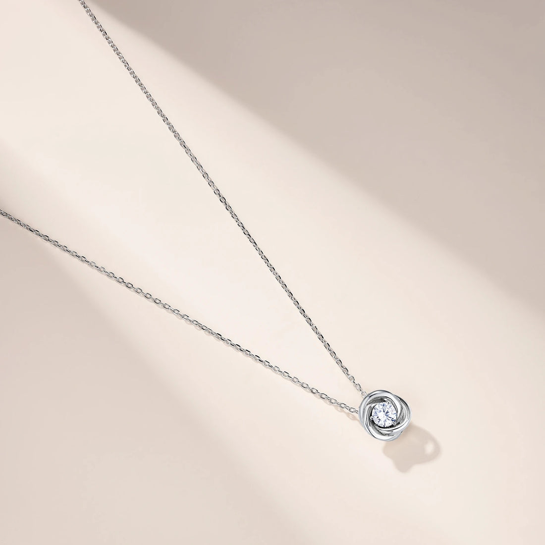 Gold Plated Moissanite Pendant Necklace