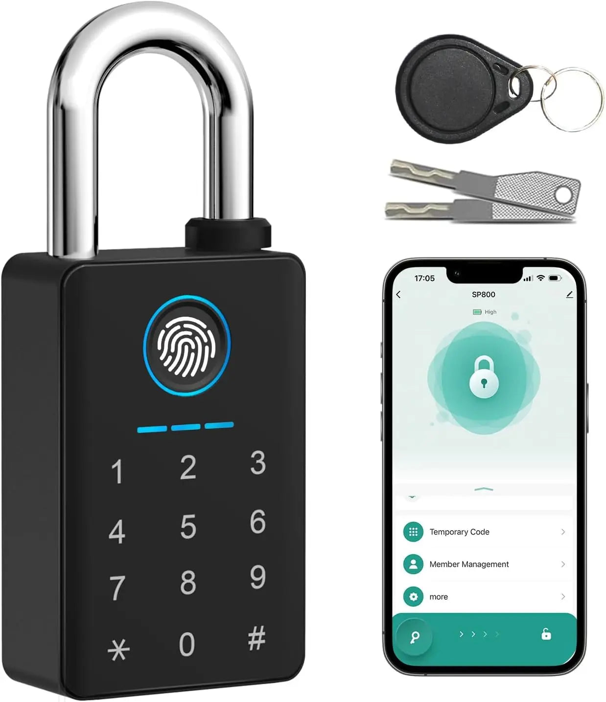 SafetyTuya Smart Locker Lock Password Combination Code Number Key