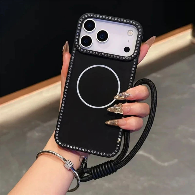 Luxury Glitter Lanyard Case for iPhone