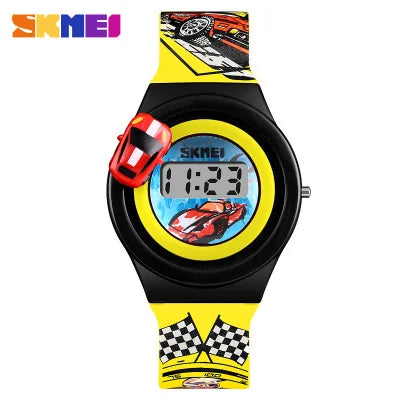 SKMEI Cartoon Car Kids' Digital Watch