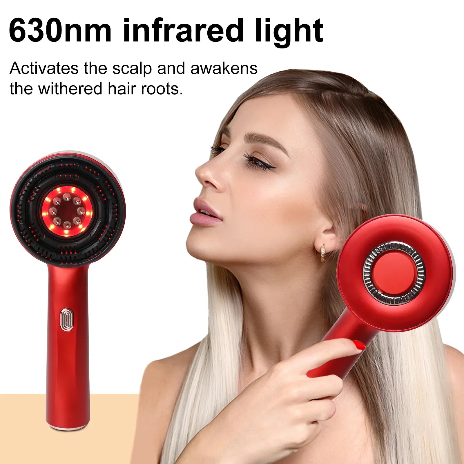 Travel Cordless Electric Scalp Massager Brush Handheld Hair Oil