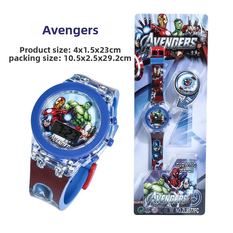 Children's Cartoon Digital Watch with Lights