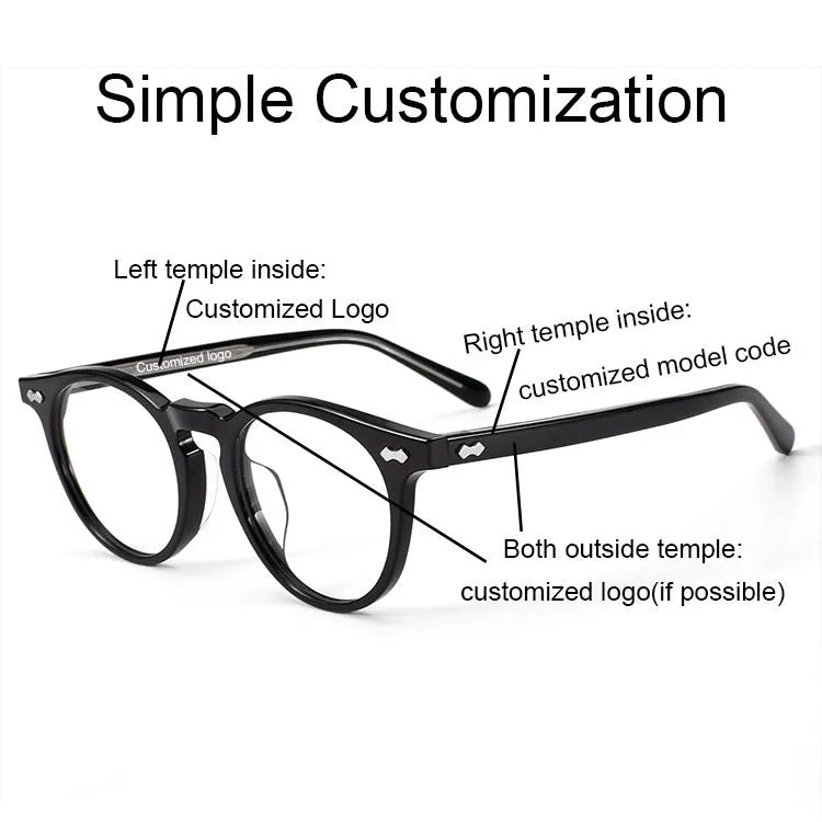 Luxury Titanium Eyeglasses - Gold, Lightweight & Stylish