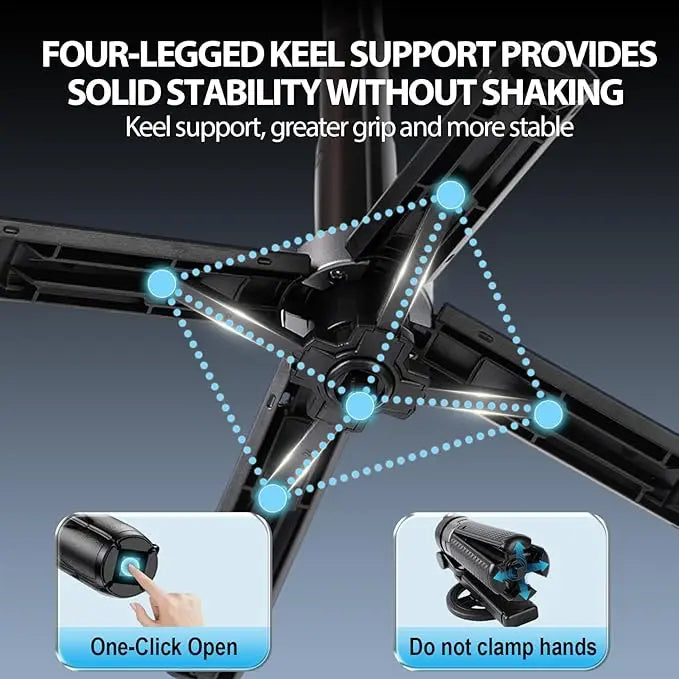 4 in 1 Multifunctional Magnetic Selfie Stick 360 Degrees Rotation