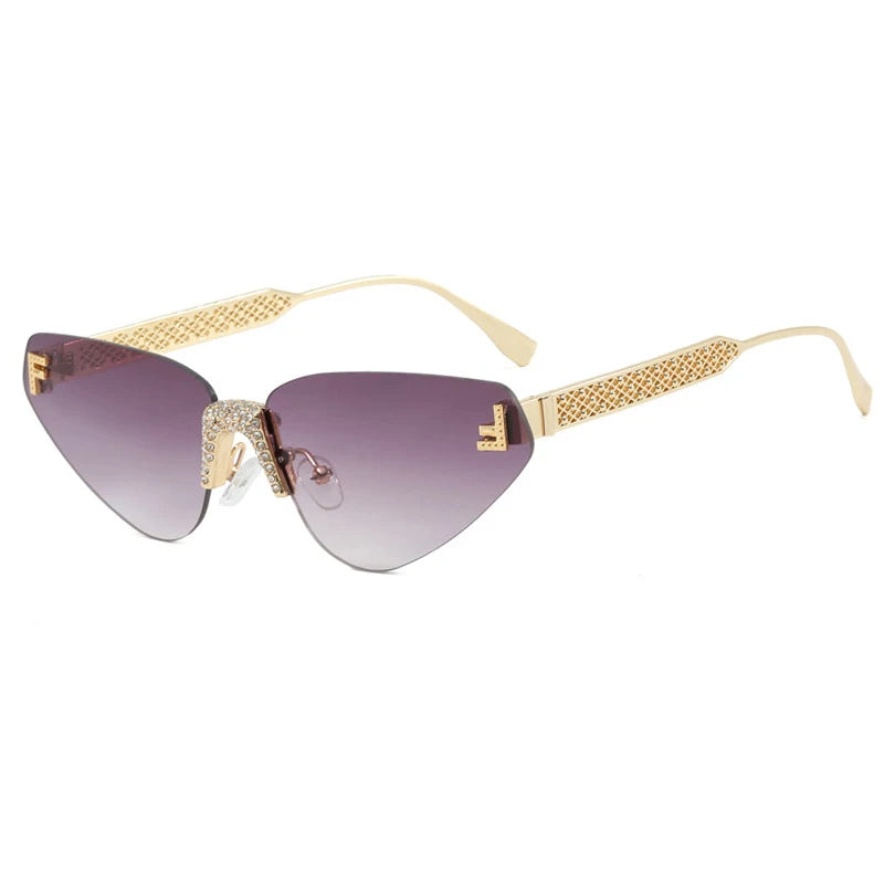 Luxury Cat Eye Sunglasses for Women - UV400 Protection