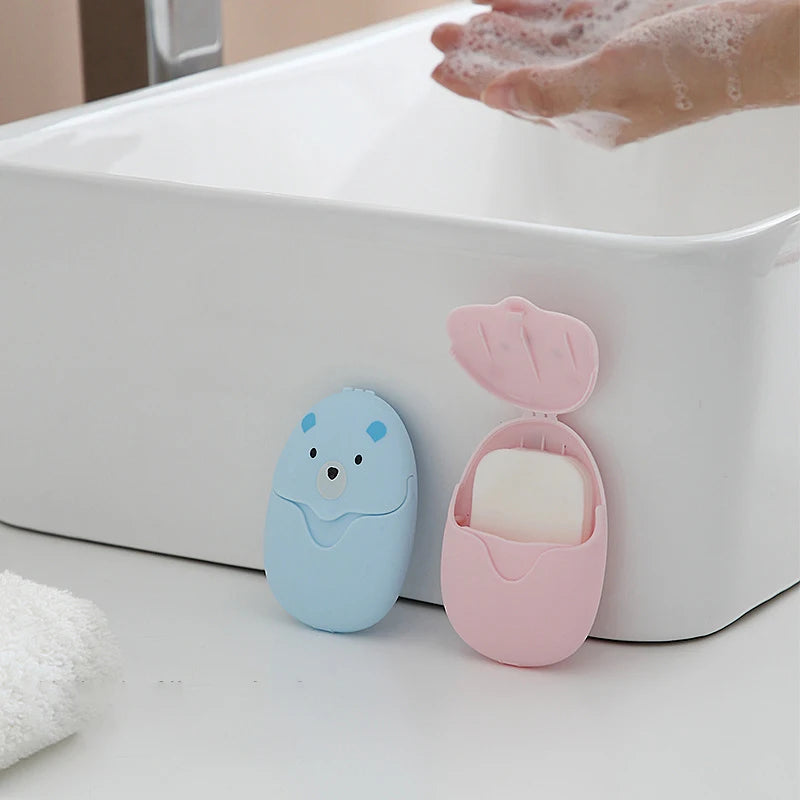 Portable Blue Soap Paper Sheets for Hand Hygiene