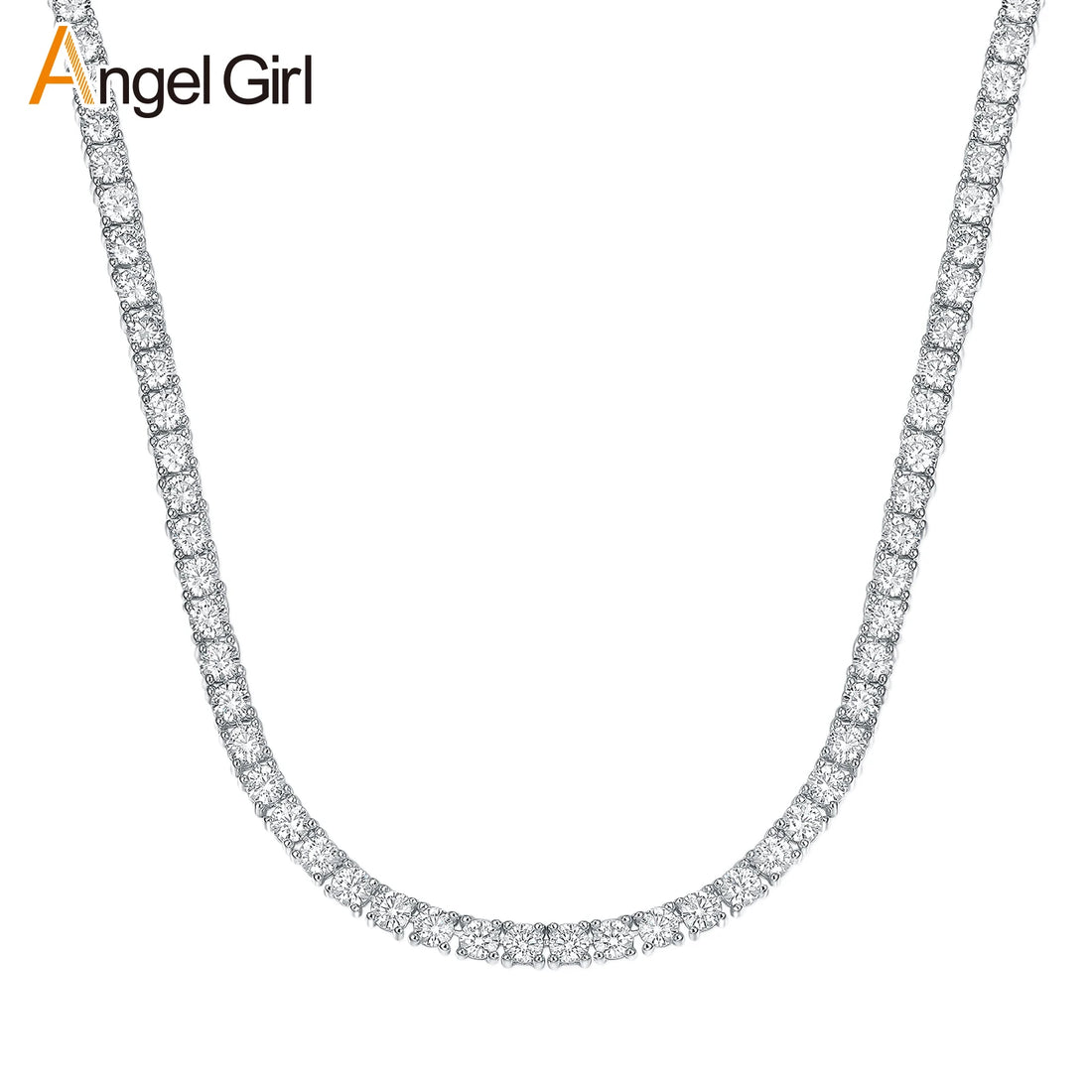 Tennis Link Cubic Zirconia Necklace Set