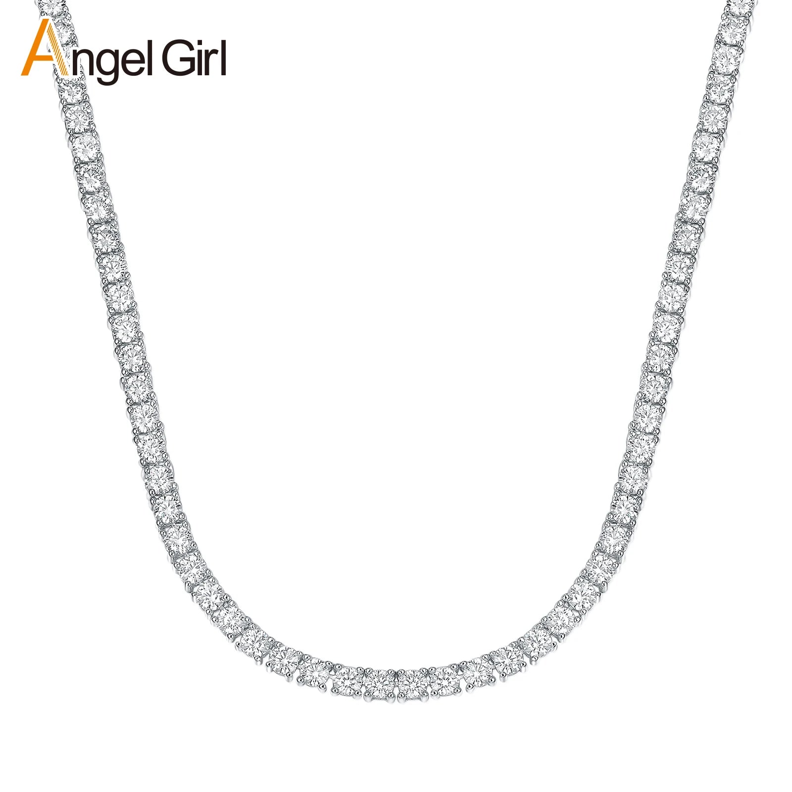 Tennis Link Cubic Zirconia Necklace Set