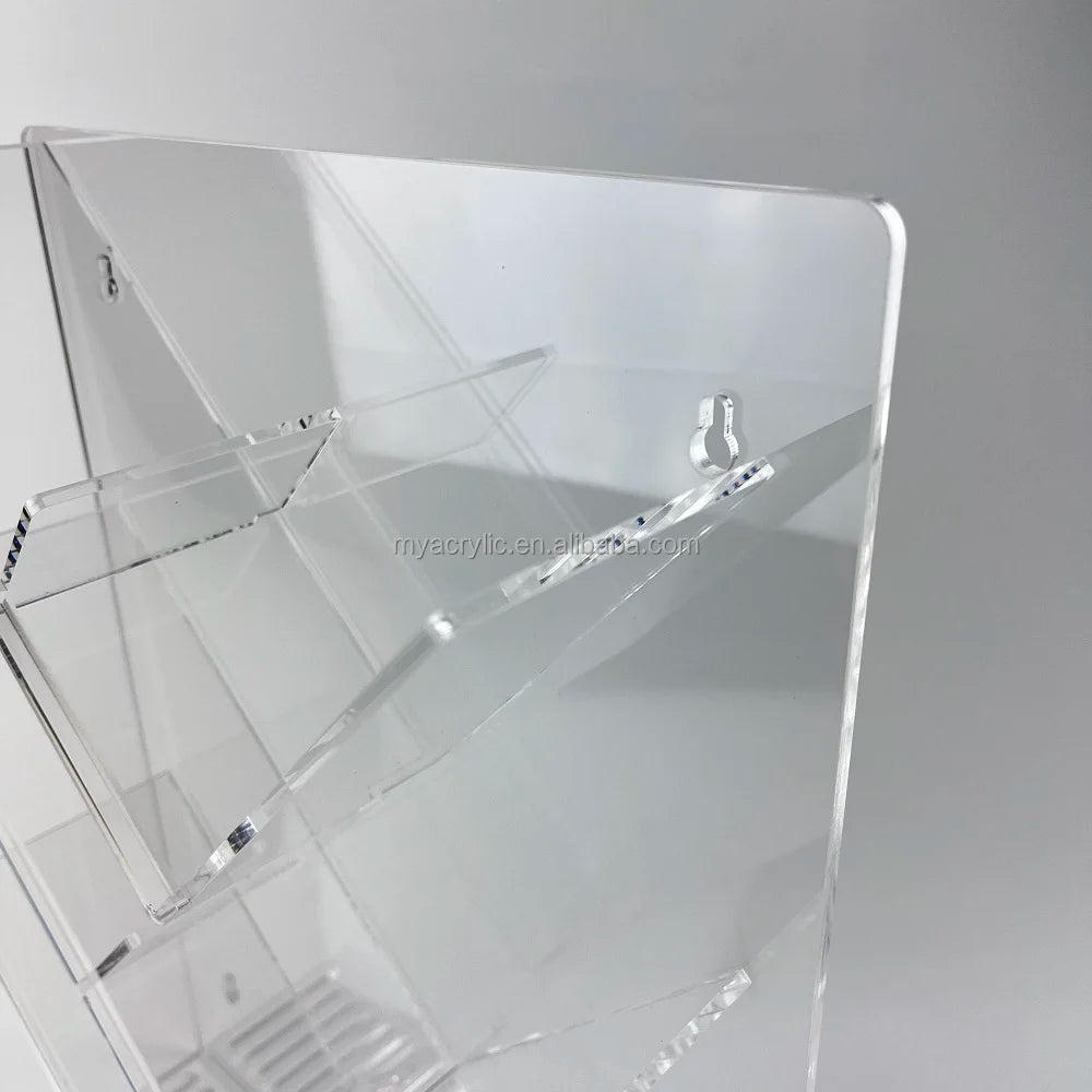 Acrylic Shower Caddy Shelves Slanted Shampoo Holder for Shower Wall