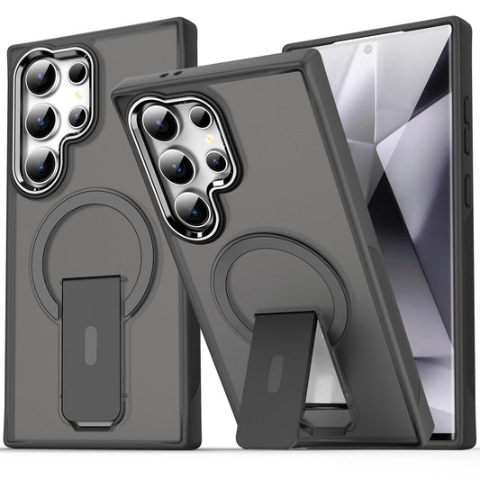 Magnetic Shockproof Matte Skin-Feel Case with Kickstand for Samsung S25 / S24 / S23/s22Ultra
