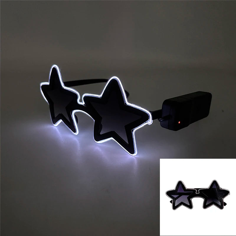 Glowing Wireless Star Sunglasses for Adults