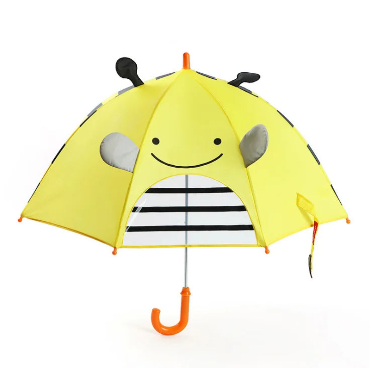 Cartoon Animal Shape Kids Umbrella Polyester Material
