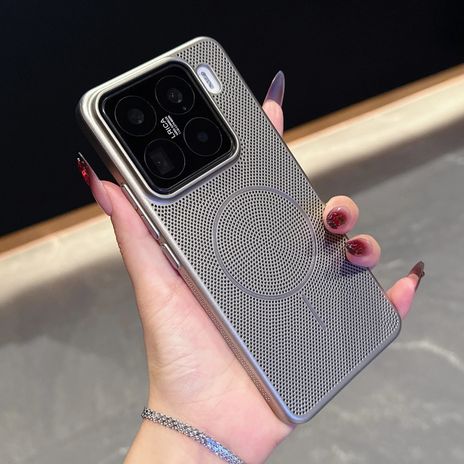 For Xiaomi Magnetic Phone Case Mesh Cooling Breathable