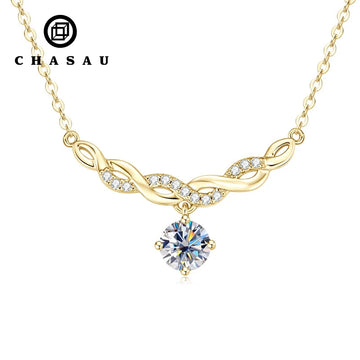 Romantic Luxury Moissanite Necklace for Women