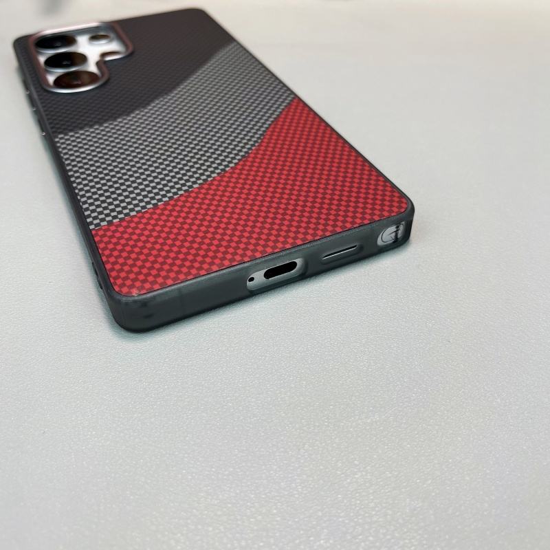 Luxury Ultra Thin Matte Carbon Fiber Magnetic Phone Case – Shockproof Slim Protective Cover for Samsung