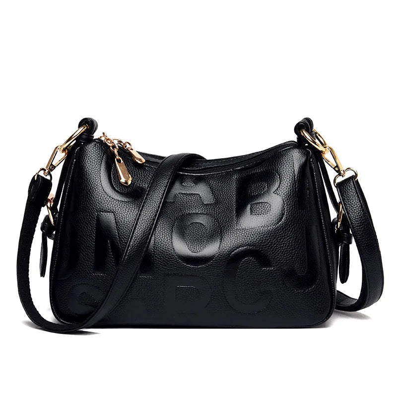 Luxury Ladies Designer Handbags Popular Crossbody with Embossed