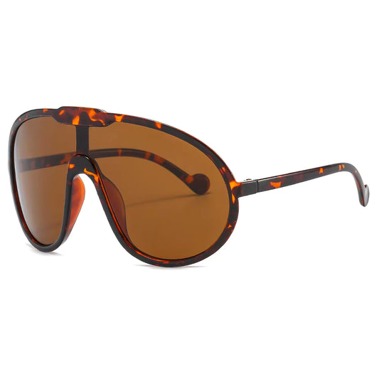 Champagne Sunglasses for Women Oversized Gradient Yellow Female Elegant Shades Sun Glasses