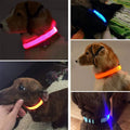 LED Nylon Dog Collar Adjustable Night Safety Glow