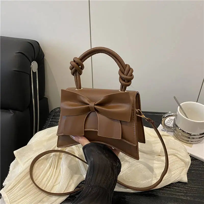 Autumn New Simple Solid Color Portable Shoulder Small Square Bag