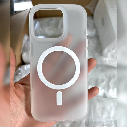 Matte Magnetic Hard Shell Case for iPhone – Anti-Fingerprint Shockproof Protective Cover