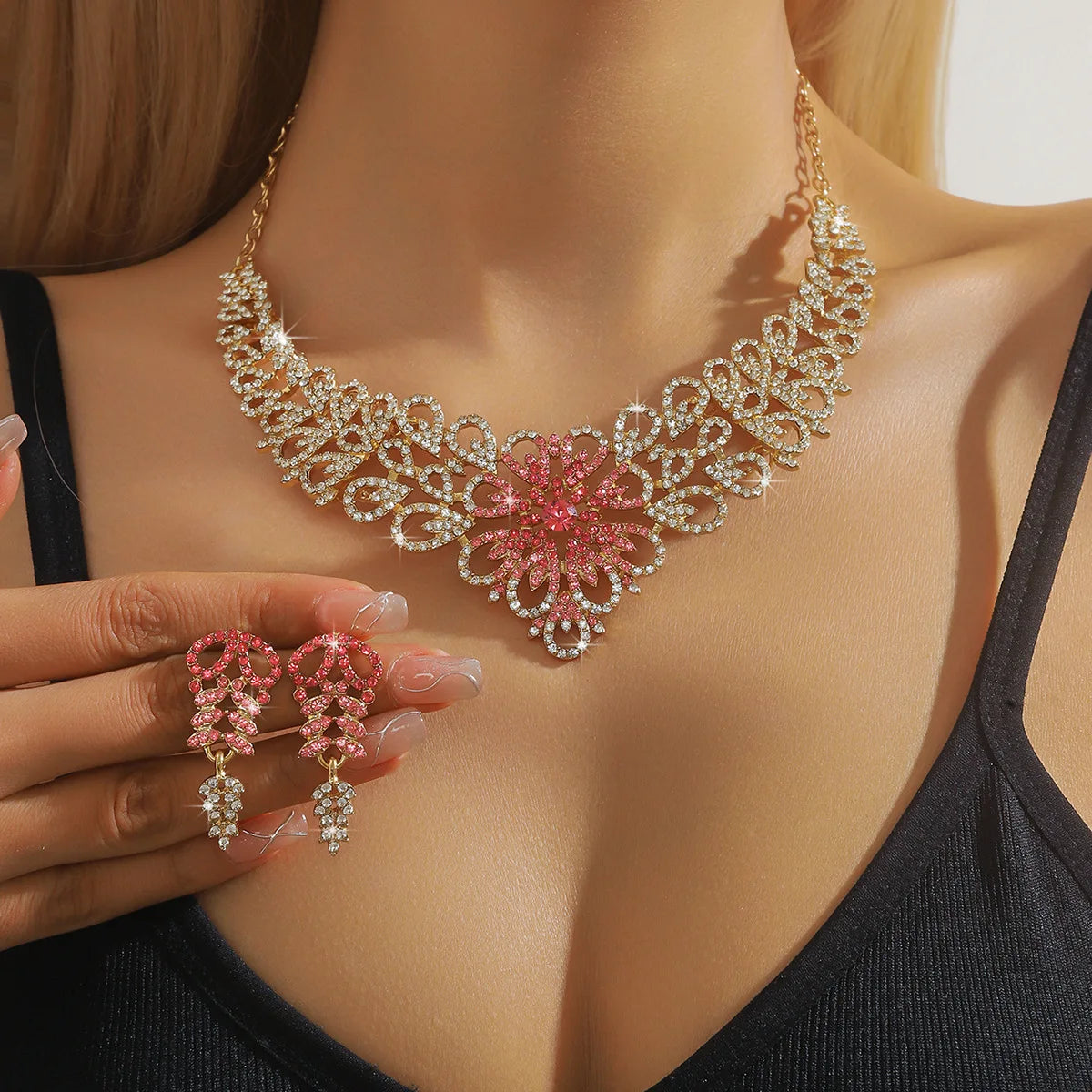 Vintage Diamond Bridal Jewelry Set