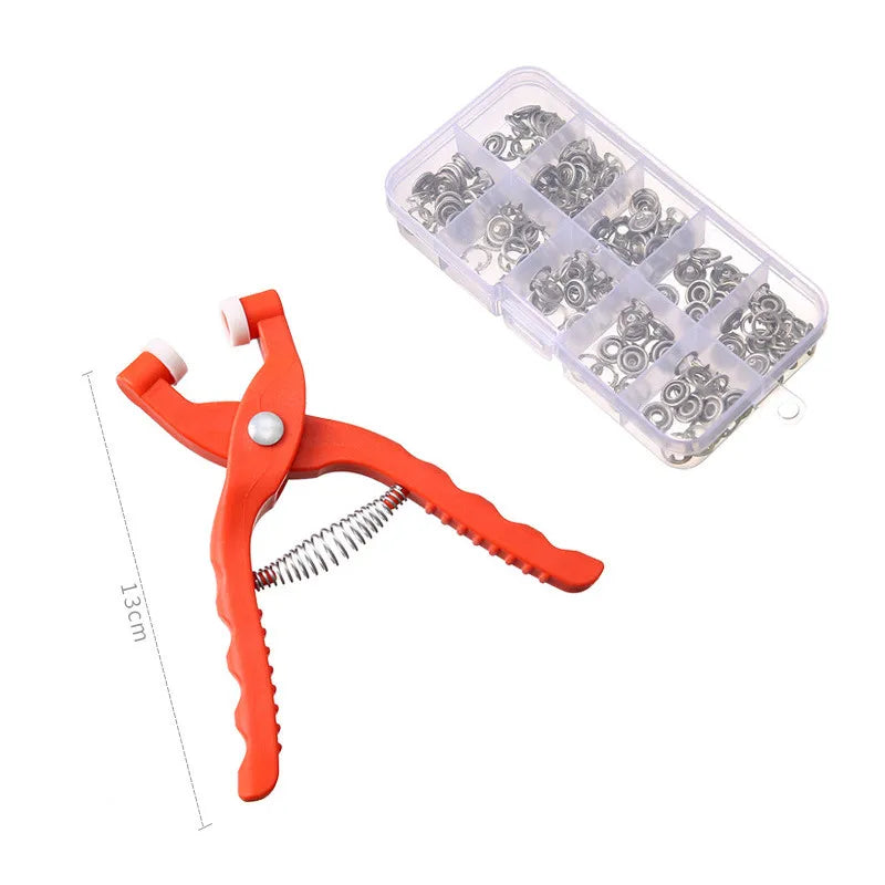 Invisible Buckle Snap Button Kit with Pliers