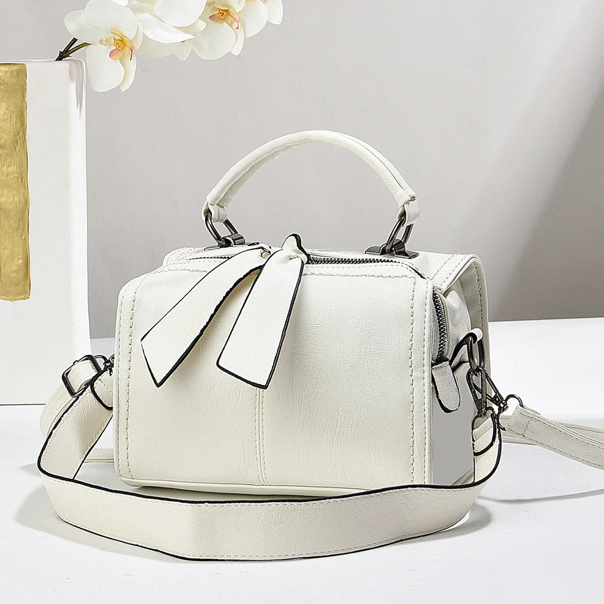 Ladies Handbag K-Style New Winter Fashion Crossbody Bag Simple Soft