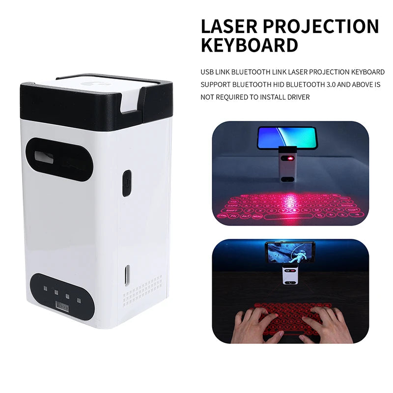 Wireless Virtual Laser Keyboard Rechargeable