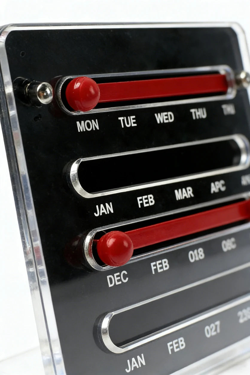 Memphis Style Acrylic Perpetual Calendar