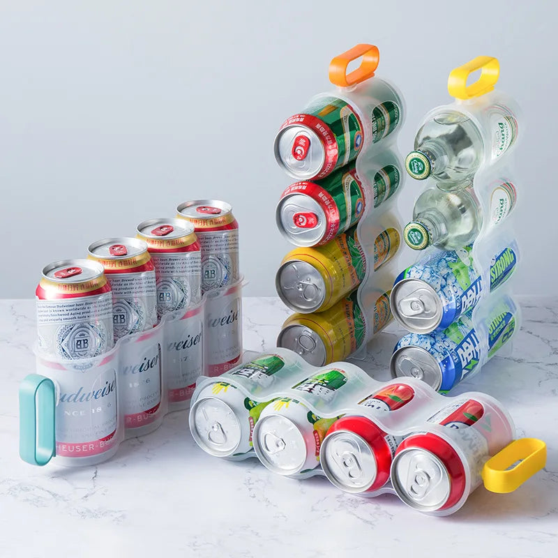 Refrigerator Beverage Soda Can Storage Organizer Water Bottle Storage