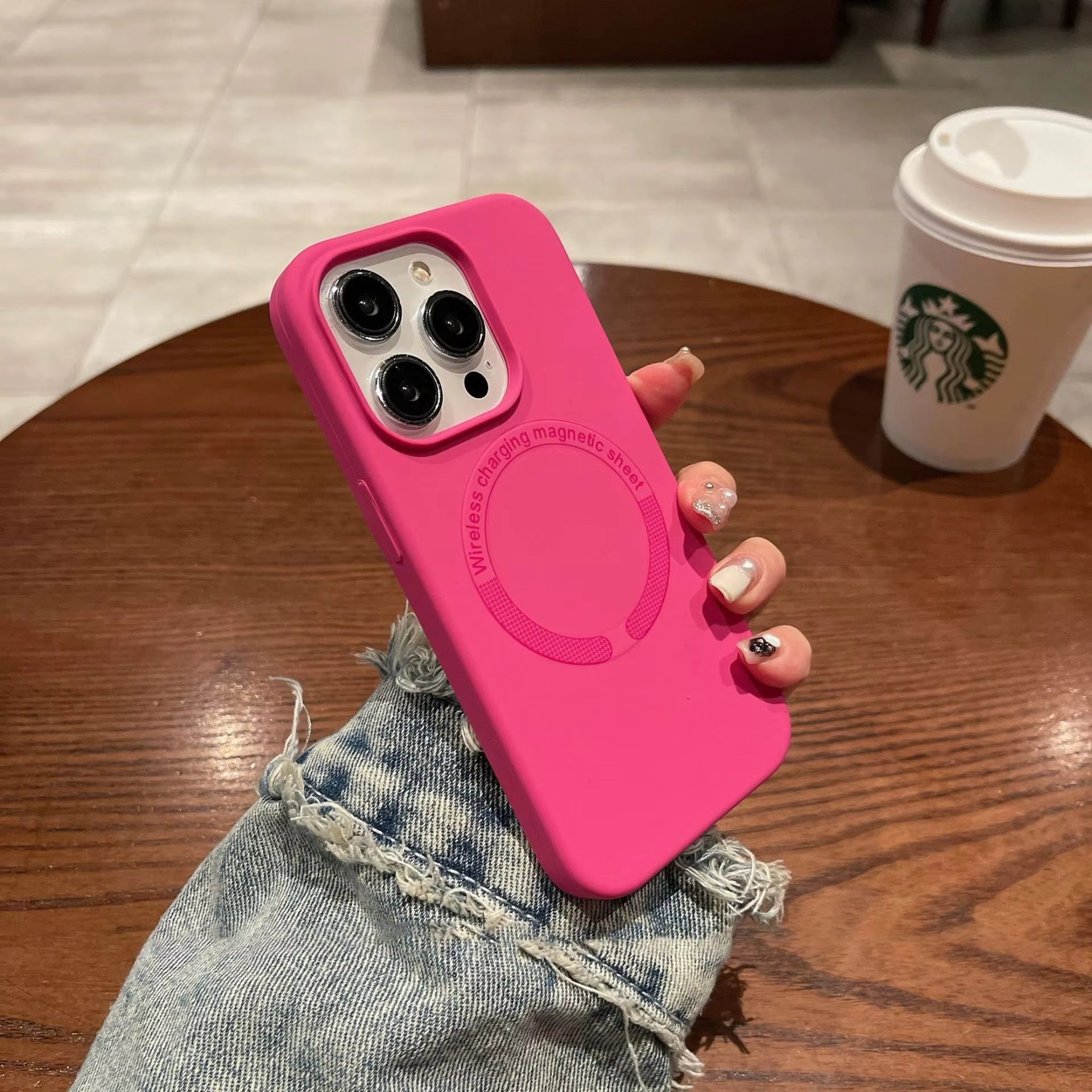 Luxury Magnetic Wireless Charging Case for iPhone – Shockproof Slim Magnetic Cover