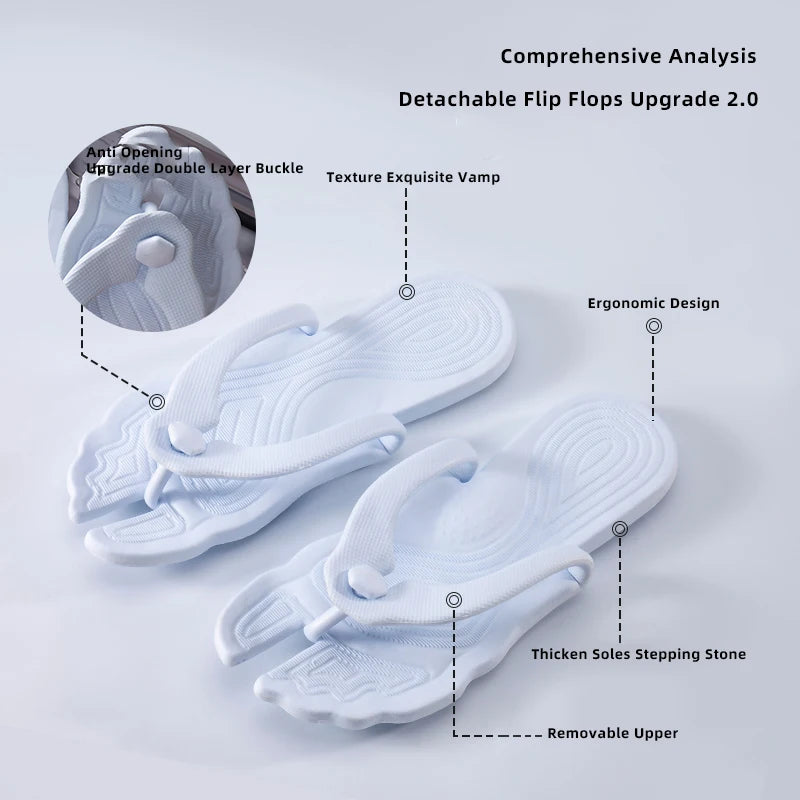 Women's Portable Travel Flip Flops - Lightweight & Durable