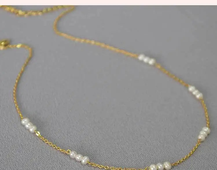 18k Gold Freshwater Pearl Necklace