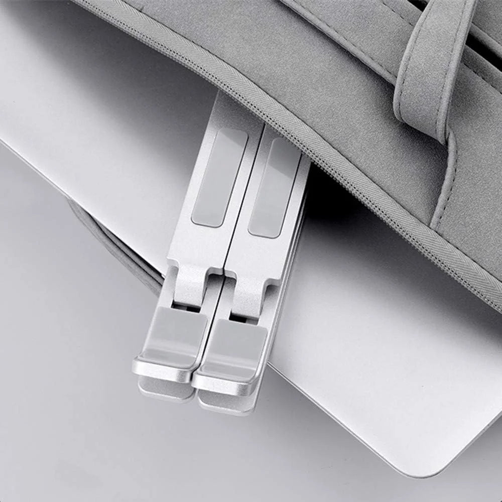 Double 7-Level Adjustable Portable Aluminum Laptop Stand Suitable for