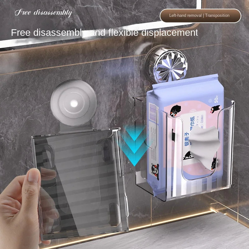 Luxury Wall-Mounted Suction Cup Tissue Box