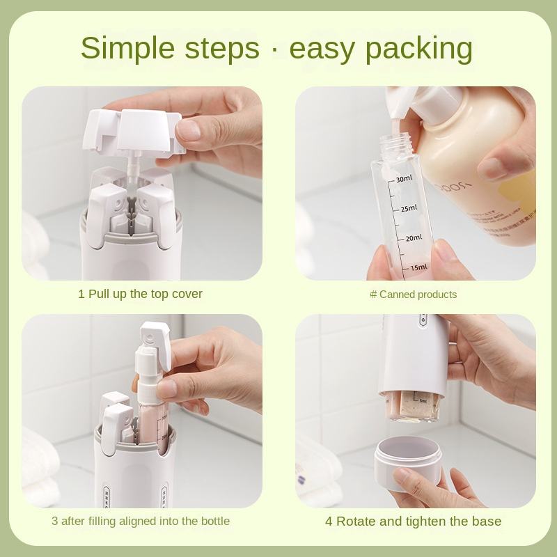 Travel-Friendly Refillable Pump Bottles