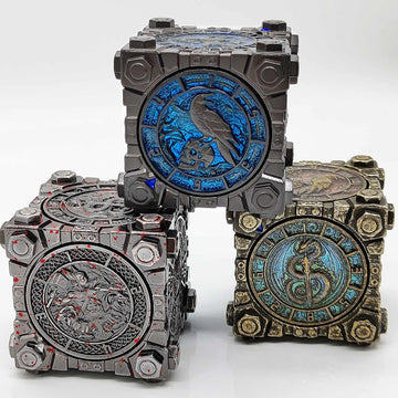 7-in-1 Metal Fidget Spinner DND Dice Set