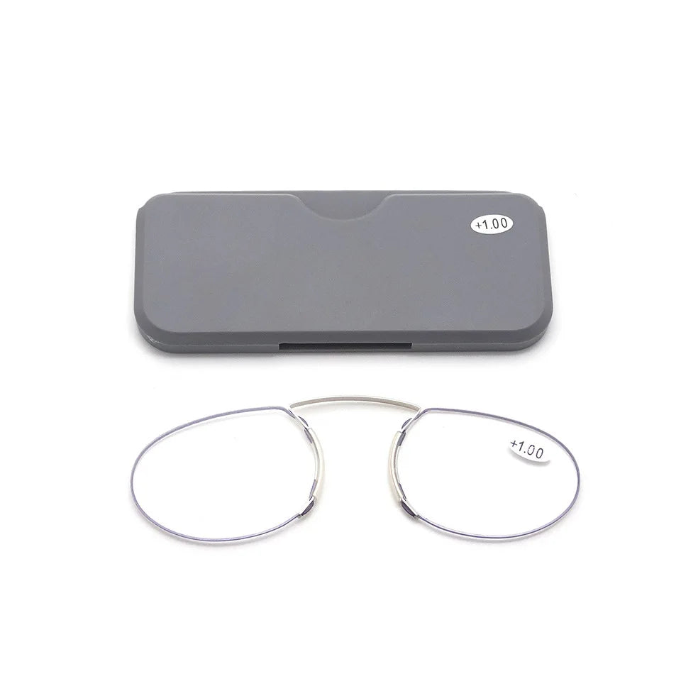 Ultra-Light Clip-On Reading Glasses with Mini Case