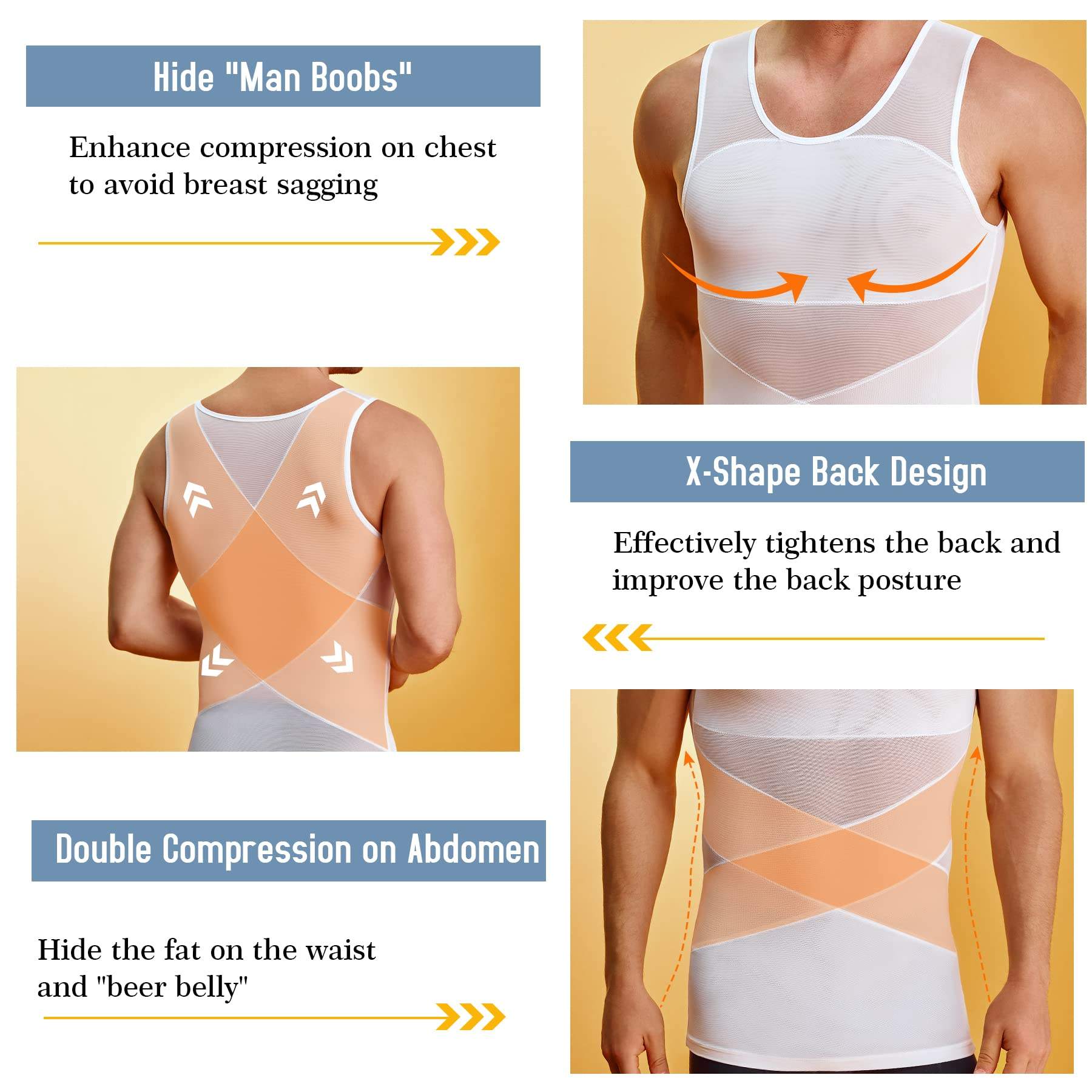 Men’s Compression Body Shaper Slimming Tank Top