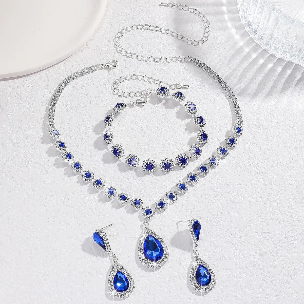 Luxury Bridal Crystal Jewelry Set