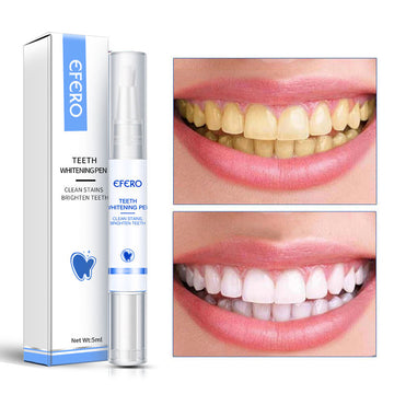 EFERO Teeth Whitening Pen – Dental Gel for Removing Tea, Coffee & Smoke Stains with Fresh Oral Care