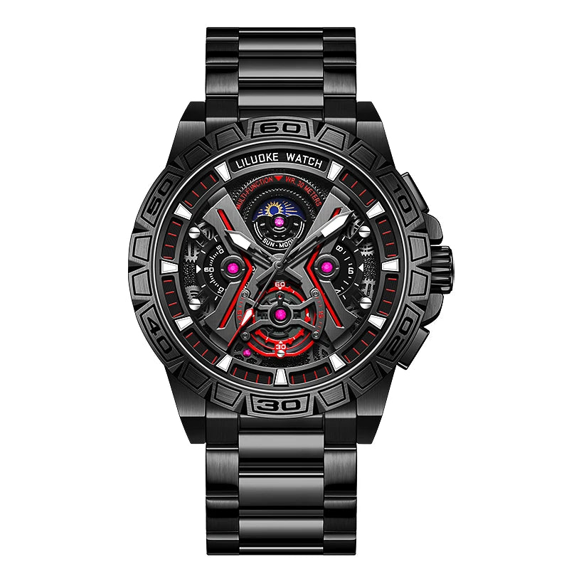 LILUOKE Luxury Top Brand Men Watches