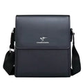 Men's PU Leather Business Crossbody Bag - Large Capacity