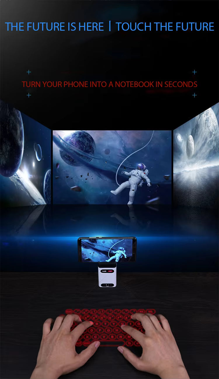 LaserType Virtual Keyboard – Portable Laser Projection Wireless Keyboard