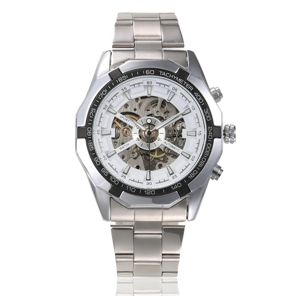 Luxury Designer Men's Automatic Watch - Stainless Steel