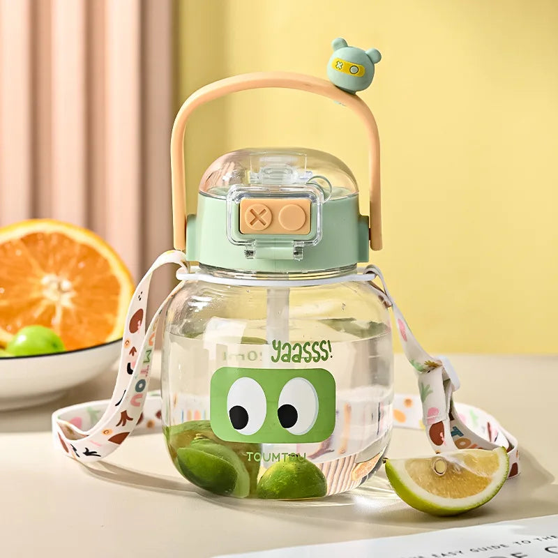 High-Appearance PC Water Bottle Cartoon Dual-Use Kettle Boys & Girls